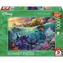Schmidt Thomas Kinkade Puslespill 1000 Brikker Disney Den Lille Havfruen Ursula