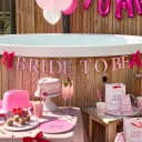 Club Green Hootyballoon Girlander Bride to Be rosa med sløyfer HBTK100