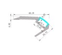Trappenese 12 Aluprofil 1m U
