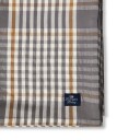 Checked Duk 150x350 cm Grå / Hvit / Fudge