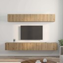  TV benk sett 5 pcs artisan eik 80 x 30 x 30 cm Medium