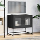  TV-skap Sort 68x39x60,5 cm Kaldvalset Stål 8721158371669