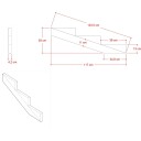 Trappevange PLUS Trinndybde 39 cm 3-Trinn uten Beslag