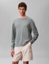 Calvin Klein Ls Linen Blend Crew Swtr 12Gg   Khaki green   XXL