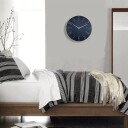 Minimalistisk analog veggklokke 30 cm   blå