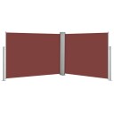 vidaXL Uttrekkbar sidemarkise 140x1000 cm brun