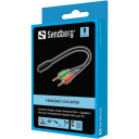 Sandberg Hodesettadapter 3,5 mm Hann til 4-pols Minijakk Hunn