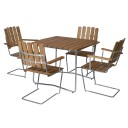 Grythyttan Stålmöbler Spisegruppe B31 84 cm og A2 teak Grythyttan Stålmöbler