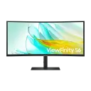 Samsung ViewFinity S6 34" UWQHD LED-skjerm med HDR og FreeSync, Bøyd, Sort