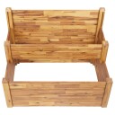 vidaXL Plantekasse 2 etasjer 110x75x84 cm heltre akasie