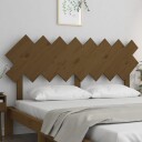 vidaXL Sengegavl honningbrun 159,5x3x80,5 cm heltre furu