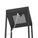 Lucande Lynzy LED-solcellelampe, svart, 58,3 cm