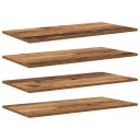  Bokhyllebrett 4 pcs Brun 80 x 40 x 1.5 cm Konstruert tre