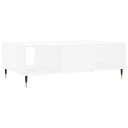 vidaXL Salongbord hvit 104x60x35 cm konstruert tre