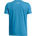 Under Armour Logo Sportstyle Wordmark T-skjorte Barn Blå 140 - 152