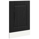 vidaXL Oppvaskmaskin-panel Kalmar Svart Eik 45 x 1,5 x 57 cm