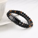 Tiger Eye Magnetico Lærarmbånd med Perler