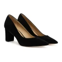 Lauren Ralph Lauren Lanette Suede Block Heel Pump   Black   38