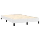  Sengeramme hvit 120x190 cm kunstlær 8721102435072