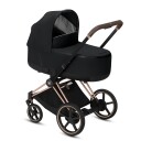 Barnevogn Cybex ePriam Rosegold m/ bagdel Deep Black