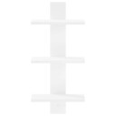 vidaXL Vegghylle Hvit 30 x 13,5 x 64,5 cm Konstruert tre