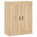  Veggskap sonoma eik 69,5x34x90 cm konstruert tre