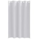  Gardiner med gardiner 2 pcs Lys grå Polyester