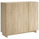 vidaXL Skjenk Sonoma eik 85,5 x 31 x 75 cm Konstruert tre