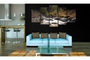 Bilde A Waterfall In The Middle Of Wild Nature 100x50 Artgeist sp. z o. o.