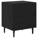  Nattbordskap Svart eik 40 x 35 x 47.5 cm Konstruert tre