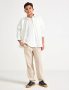 Lindex Trousers Staffan Linen Blend Beige 134