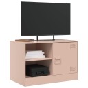  TV-benker 2 stk rosa 67x39x44 cm stål