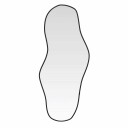 vidaXL Veggspeil svart 100x45 cm