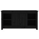 vidaXL TV-benk svart 103x36,5x52 cm heltre furu