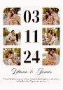 Anniversary Date Personalized Photo Collage Plakat Plakat / 100x150cm