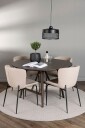 Venture Home   Spisegruppe Kaseindon med 4 stk stoler Modesto   Brun