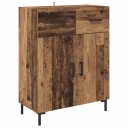  Høyskap Veggmontert Gamle tre 69,5 x 34 x 180 cm Konstruert tre