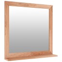 vidaXL Veggspeil 55x55 cm heltre valnøtt