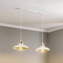 Eko-Light Pendellampe Felix hvit/gull 2 lyskilder