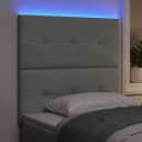  LED Hodegjerde Lys Grå 100 cm Fløyel