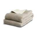 Skargaarden Napp pledd beige/hvit
