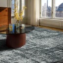 Flatvevd teppe   Elira svart Størrelse: 190 x 280 cm
