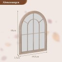Buet veggspeil med metallramme – landlig stil 69,5 x 88 cm