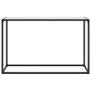 vidaXL Konsollbord hvit 120x35x75 cm herdet glass