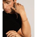 IX Studios Chunky Figaro Armbånd 22 kt. Gullforgylt sølv DMV0341GD17 - Unisex - 925 sterling silver