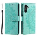 Samsung Galaxy A34 5G Mandala Series Lommebok-deksel Grønn