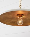 Piatto Pendant Antique Brass/White M