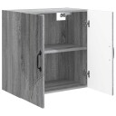 vidaXL Vegghengt skap Grå Sonoma 59 x 31 x 60 cm Konstruert tre