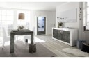 Urbino Vitrineskap 110 cm   Hvit/Gråmelert