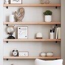 vidaXL Vegghylle 100x10x4 cm ubehandlet heltre eik